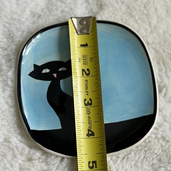 HUES N BREWS CATTITUDE TEABAG HOLDER AND TRINKET DISH - Picture 4 of 11